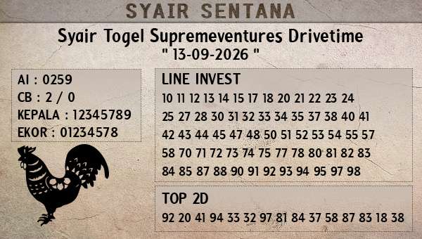  - Syair Togel Supremeventures Drivetime