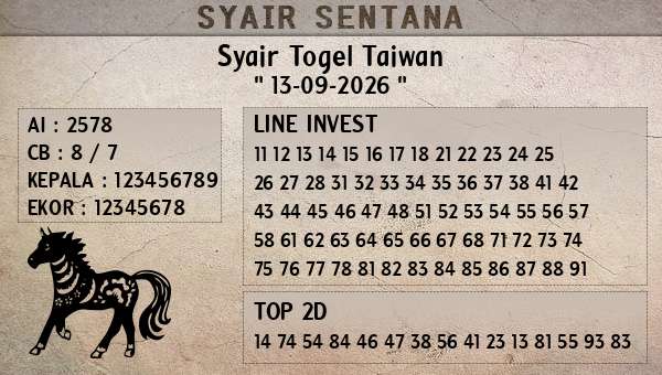 - Syair Togel Taiwan