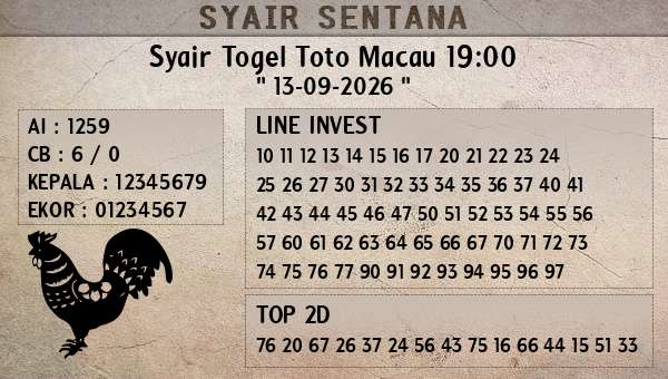  - Syair Togel Toto Macau 19:00