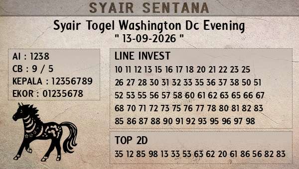  - Syair Togel Washington Dc Evening