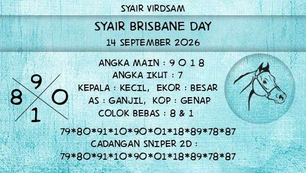 Syair Virdsam - Syair Brisbane Day