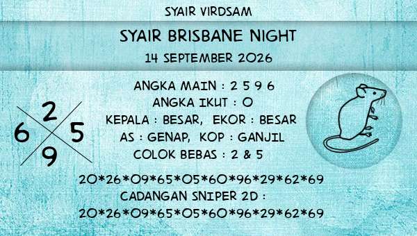 Syair Virdsam - Syair Brisbane Night