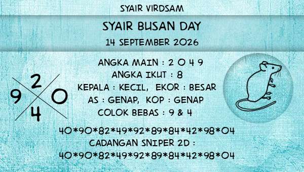 Syair Virdsam - Syair Busan Day
