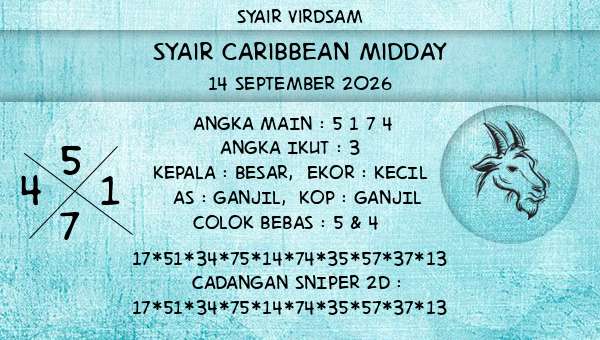 Syair Virdsam - Syair Caribbean Midday