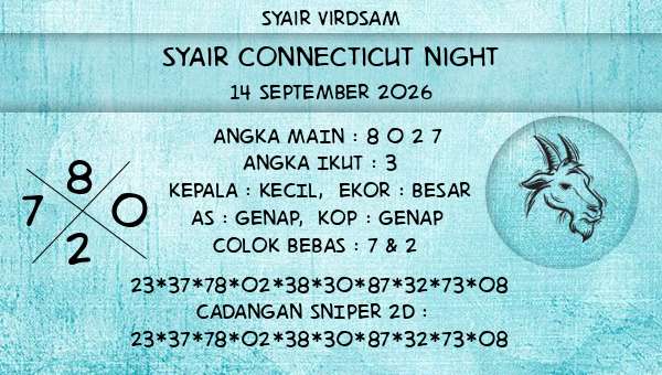 Syair Virdsam - Syair Connecticut Night