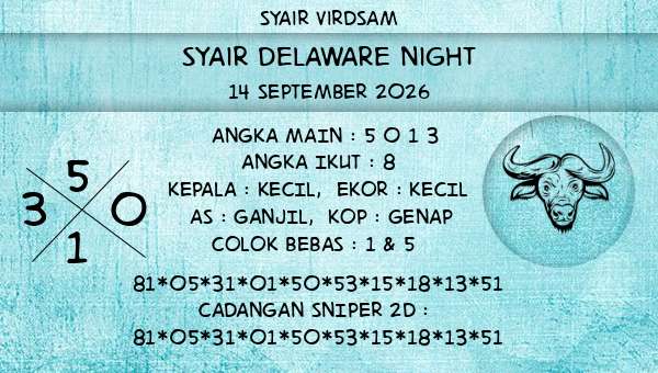 Syair Virdsam - Syair Delaware Night