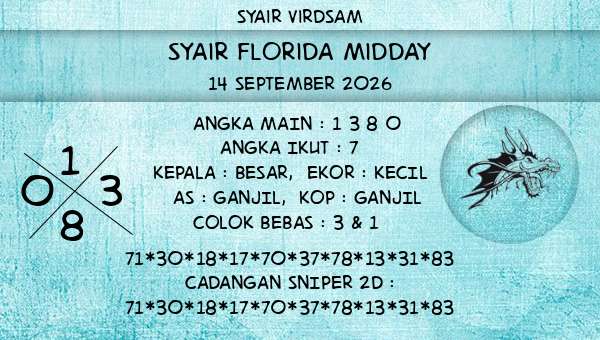 Syair Virdsam - Syair Florida Midday