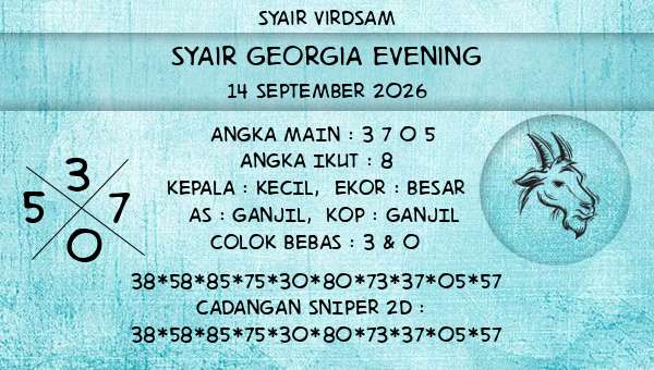 Syair Virdsam - Syair Georgia Evening