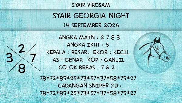 Syair Virdsam - Syair Georgia Night