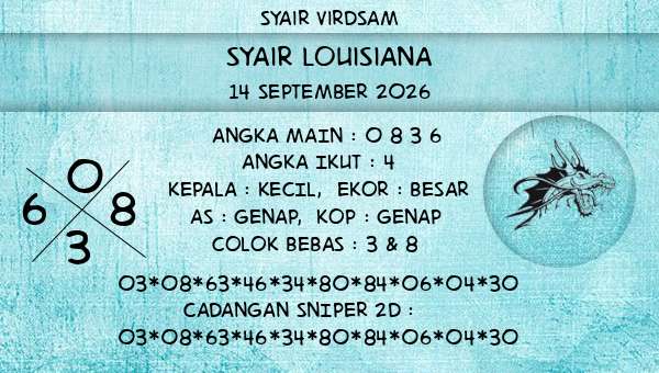 Syair Virdsam - Syair Louisiana