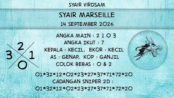 Syair Virdsam - Syair Marseille