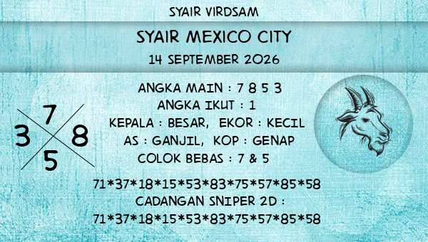 Syair Virdsam - Syair Mexico City