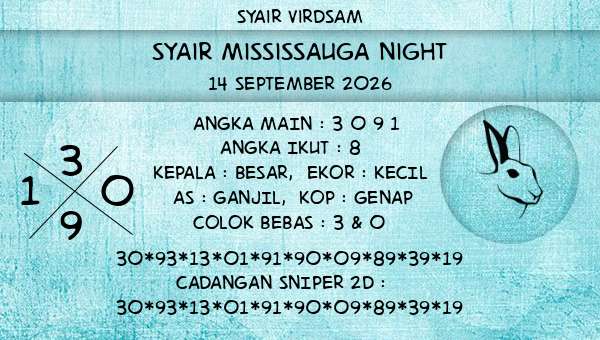 Syair Virdsam - Syair Mississauga Night