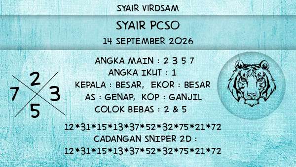 Syair Virdsam - Syair Pcso