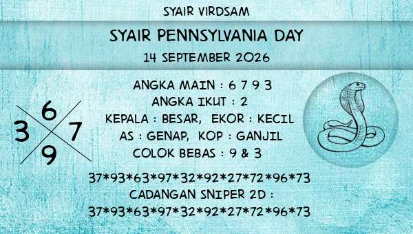 Syair Virdsam - Syair Pennsylvania Day