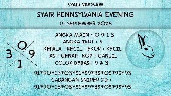 Syair Virdsam - Syair Pennsylvania Evening