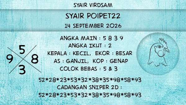Syair Virdsam - Syair Poipet22