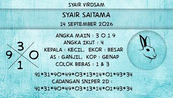 Syair Virdsam - Syair Saitama