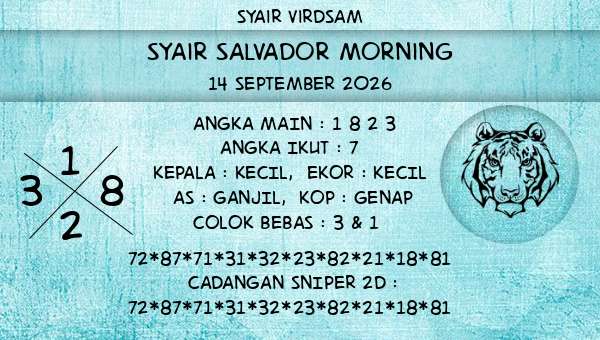Syair Virdsam - Syair Salvador Morning