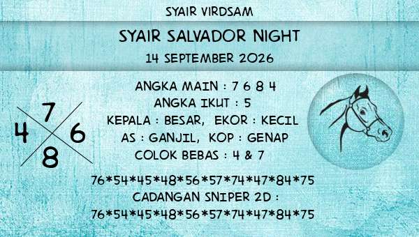 Syair Virdsam - Syair Salvador Night