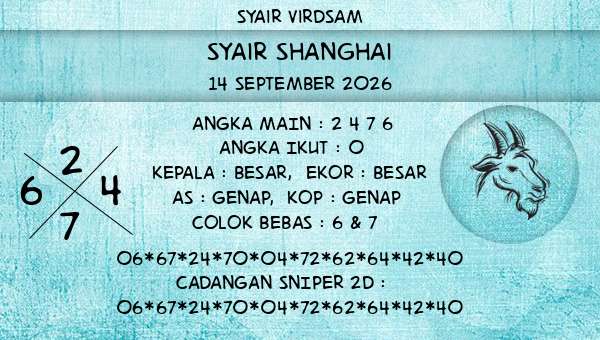 Syair Virdsam - Syair Shanghai
