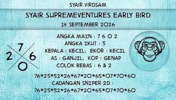 Syair Virdsam - Syair Supremeventures Early Bird