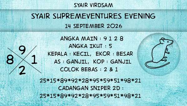 Syair Virdsam - Syair Supremeventures Evening