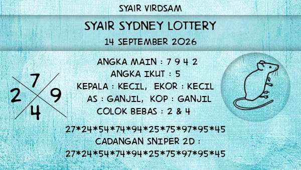 Syair Virdsam - Syair Sydney Lottery