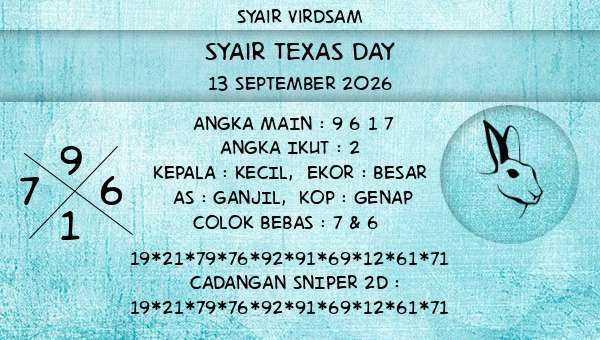 Syair Virdsam - Syair Texas Day