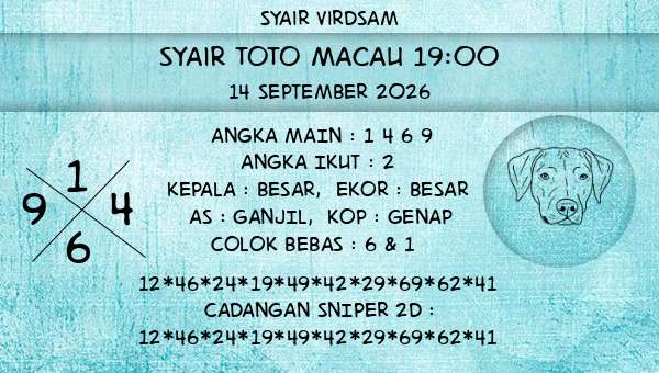 Syair Virdsam - Syair Toto Macau 19:00