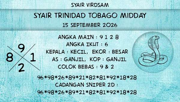 Syair Virdsam - Syair Trinidad Tobago Midday