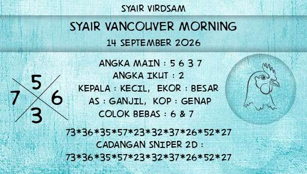Syair Virdsam - Syair Vancouver Morning