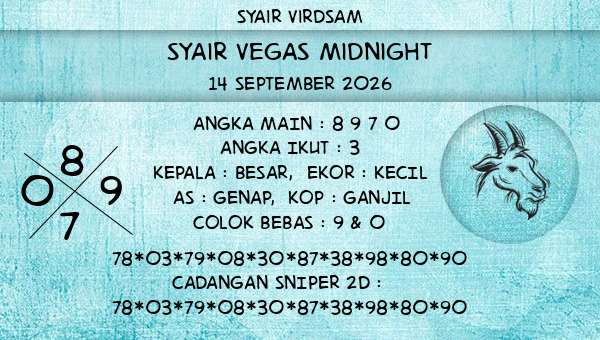 Syair Virdsam - Syair Vegas Midnight