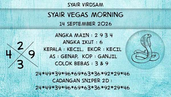 Syair Virdsam - Syair Vegas Morning