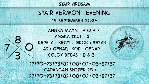 Syair Virdsam - Syair Vermont Evening