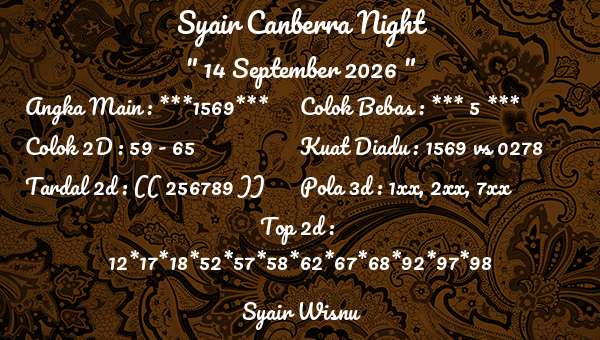 Syair Wisnu - Syair Canberra Night