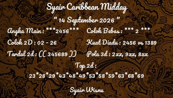 Syair Wisnu - Syair Caribbean Midday