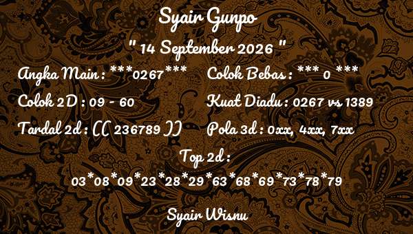 Syair Wisnu - Syair Gunpo