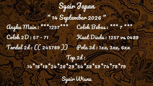 Syair Wisnu - Syair Japan