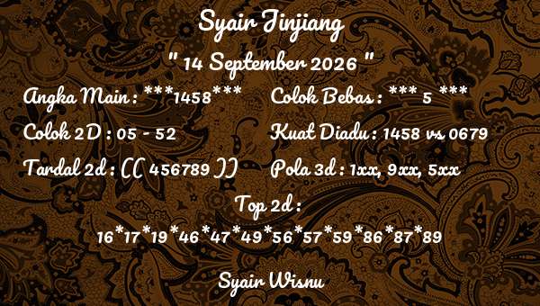 Syair Wisnu - Syair Jinjiang