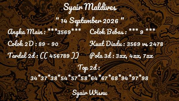 Syair Wisnu - Syair Maldives