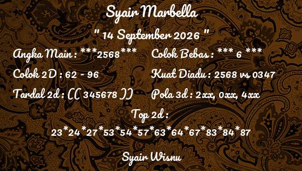 Syair Wisnu - Syair Marbella