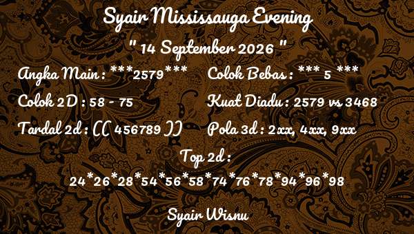 Syair Wisnu - Syair Mississauga Evening