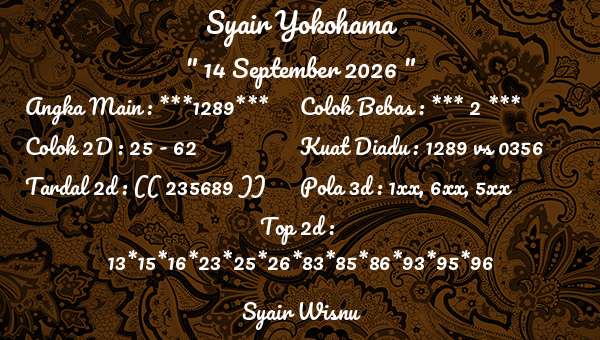 Syair Wisnu - Syair Yokohama